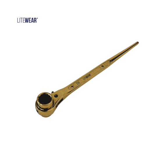 Spärrskaftnyckel - 19/23 mm Guld